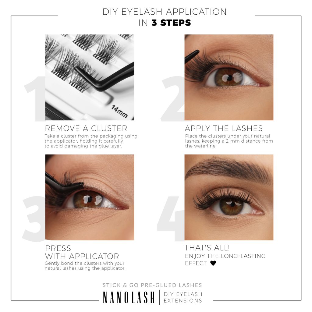 nanolash Cils Pré-collés DIY